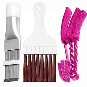 3 Pcs Air Conditioner Condenser Fin Comb 1 Ac Coil Cleaner Stainless Steel
