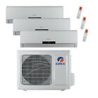 Neo12hp230v1ah 9k-12k Multi24hp230v1ao Neo09hp230v1ah Gree 21 000 Btu 16 Seer Dual Zone Ductless Mini Split Heat Pump System 646341731458