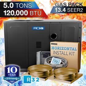 Aq-gpgm36012031 Aciq 5 Ton 120000 Btu Ac Gas Package Unit Central Air Conditioner And Heat System