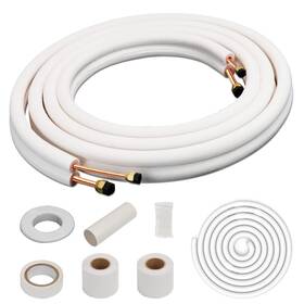 Air Jade 822361425427 33 Ft. Insulated Copper Aluminum Pipes 1/4 And 3/8 Inch Line Set For Ductless M