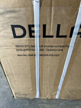 048-ms-18kv2vr-17s-out Apoodr Della Duel Zone 18000 Btu Mini Split Outdoor Unit
