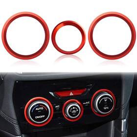 Tp-102034 Auovo Ac Climate Control Knob Outer Ring Covers Accessories For Subaru 2019-2024