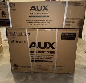 Jir1d1-us-c Aux Asw-h12u3/jir1d1-us-c Ductless Mini Split A/c 115v 12 000 Btu With Wi-fi Heat Pump