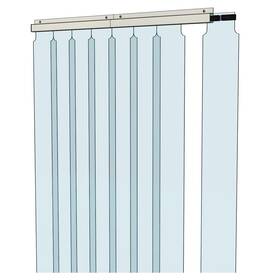 Awoco 792277522889 42 Inch X 84 Vinyl Strip Climate Control Curtain Kit Slidein Strips Perfe