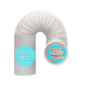 Ah02 Bewave Portable Air Conditioner Hose Exhaust Vent Wi... Fast Ship