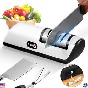 Mds1 Brand Rjugt Cordless Rechargeable Electric Knife Sharpener 2-stage Diamond Blade Polisher