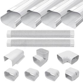 Cestluck 750226867283 4ftft 17 Ft Mini Split Line Cover Set Kit Ductless Pipe For M Inch