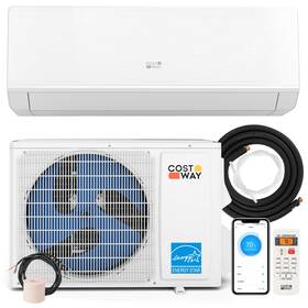 Hcst07181 Costway 12000 Btu Mini Split Air Conditioner And Heater With 1 Ton Heat Pump Installation Kit