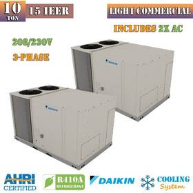 Dfc1203d000001s Daikin 2 X 10 Ton Light Commercial Package Air Conditioner 15 Ieer 208/230v-3-60