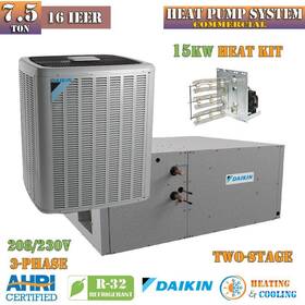 Dh6te09030 Daikin R32 7.5 Ton Commercial Heat Pump System 11.4 Eer 16 Ieer 208/230v 3-phase Dh6te09030 Daikin R32 7.5 Ton Commercial Heat Pump System 11.4 Eer 16 Ieer 208/230v 3-phase
