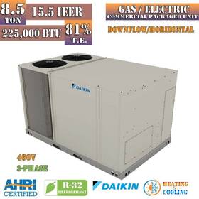 Dsg1024dh00001s Daikin 8.5 Ton 15.5 Ieer 225000 Btu Commercial Ac Gas Package Unit 460v 3-ph R32