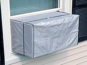 Dependable Industries Inc. Essentials 097958043289 Vinyl Window Air Conditioner Cover 18 Inch X 27 16 Weat