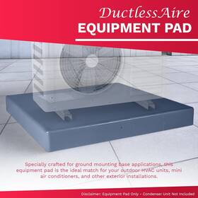 Ep1838-3 Ductlessaire Equipment Pad For Ductless Mini Split Air Conditioner Heat Pump Outdoor