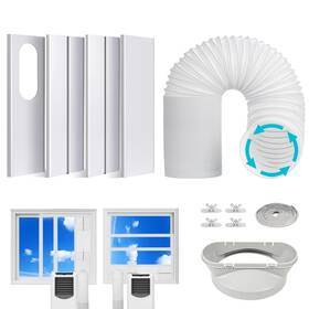 Estoder 614162360027 Portable Air Conditioner Window Vent Kit With 5.9 Exhaust Hose Length Up To