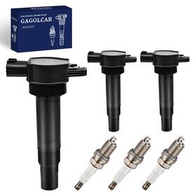 Gagolcar Uf681 1321580003 Oem Ignition Coils Pack And Spark Plugs Set Of 3 Compatibl