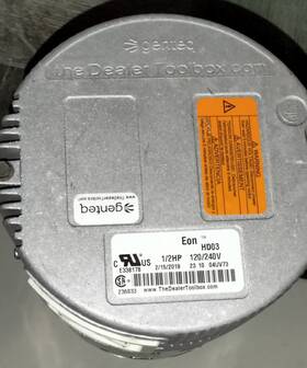 5sba39gl Genteq Eon Hd03 1/2hp Blower Motor120/240v 2/15/2019 Model# V5440 B19v