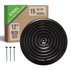 Cad-12 Handua Fits 12 Inch Neck Air Duct Steel Round Supply Diffuser For Ceiling By H
