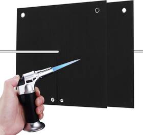 He46 Hehiple 2 Packs Welding Blanket Fireproof Opening Shape Mat Heat Resistant