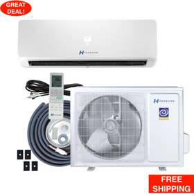 328783093 Hessaire 12000 Btu Ductless Mini Split Air Conditioner And Heat Pump Variable Speed Inverte