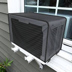 Homakover 604348766750 Window Air Conditioner Covers Specially For Midea U-shaped Outdoor Unit Black