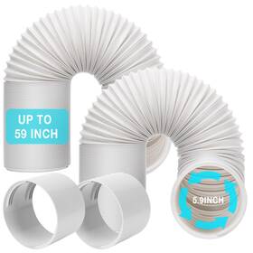 Ah07 Hoxha 2 Pack Portable Air Conditioner Hose With Coupler 5.9 Inch Ac Exhaust Vent Du