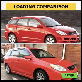 A80008-da-94455 Kucaruce Side Window Wind Deflector Fit For 2003-2008 Vibe/toyota Matrix