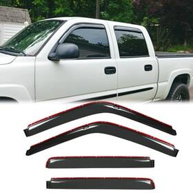 M-194355 Kucaruce 4pcs Original Side Window Wind Deflectors In Channel For 01-06 Chevy Silverado