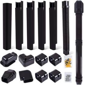 Kuriprotect 764020662357 3 Inch W 10ft Decorative Pvc Line Set Cover Kit For Mini Split Lineset F
