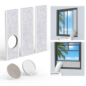Lb-wk-02 Lbg Products Portable Air Conditioner Window Seal Kit Insulated Adjustable Ac Vent