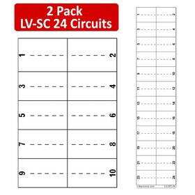 Lv-sc-24-02 Littversions 24 Circuits 2 Pack Vinyl Replacement For Square D Schnider Homeline Electrica