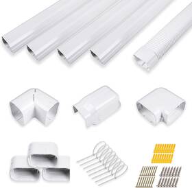 Lyprem 313087959964 16.5ft Mini Split Line Set Cover 4 Inch Pvc Kit For And