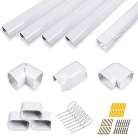 Lyprem 414877446113 16.5ft Mini Split Line Set Cover 4 Inch Pvc Kit For