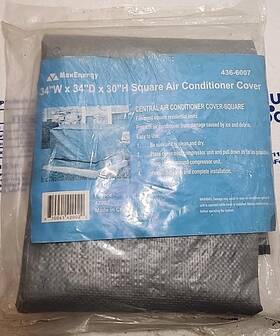 436-6007 Maxenergy Air Conditioner Cover Outside Unit Fits 34 Inch Wide X34 X 30 High New Nos