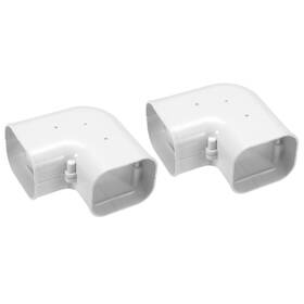 Mea220509ee0431 Meccanixity Pvc Decorative Line Cover 0.39ft L X 3 Inch W Flat Elbow Tubing For A