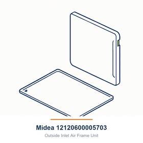 Midea 12120600005703 Outside Inlet Air Frame Unit