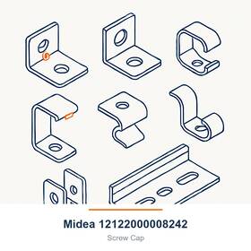 Midea 12122000008242 Screw Cap