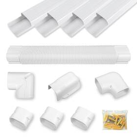 Mooitek 339036427323 4 Inch 17ft Mini Split Pvc Line Set Cover Kit Decorative