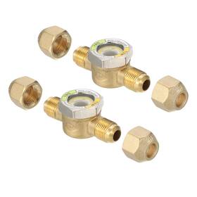 Pta240329tt002469eu Patikil Sight Glass 2pcs 3/8 X Sae Universal Liquid Moisture Indicator For Air C