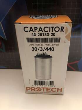 43-25133-20 Protech 30/3/440 Capacitor 370/440 Volt Round Dual Run