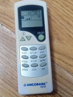 Rcecaoshan 601209818337 Genuine Quietside Amcoraire Duo Air Conditioner Remote Control Modelpar