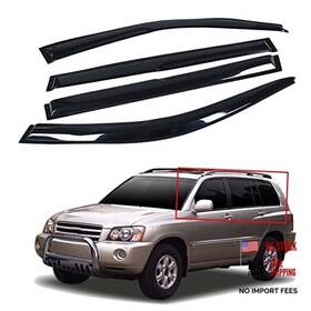 Seb-6401805-779319-le Seblaff 4pcs Side Window Visor Vent Rain Guard Deflector Black Replacement For 2001