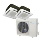 Sena-30hf-moz-ic Senville Btu Dual Zone Ductless Mini Split Air Conditioner Ceiling