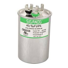 Sgd-cbb65-40 Sigandg 40/5 Uf 370v Or 440v Cbb65 Dual Run Start Round Capacitor 40 5 Mfd