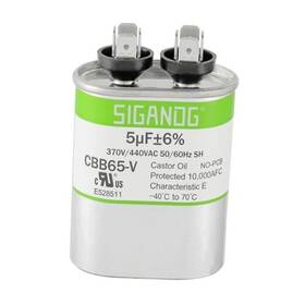 Sgd-cbb65-5 Sigandg 5uf 370v Or 450v Cbb65 Run Start Capacitor 5 Uf 370 450 Volt Vac For Mfd
