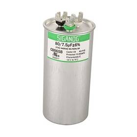 Sgd-cbb65-80 Sigandg 80/7.5 Uf 370v Or 440v Cbb65 Dual Run Start Round Capacitor 80 7.5 Mfd