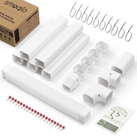 Smoqio 975135441551 Mini Split Line Set Cover 3 Inch 10ft Easy To Install Lineset Kit For