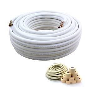 Taderuily 766647044189 Air Conditioning Copper Tubing Pipe Extension Set 100 Ft Pipes 1/4 Inch And