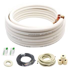 Tg0001 Taderuily 25 Ft Mini Split Line Set.air Conditioner Copper Tubing Pipes Extension Set