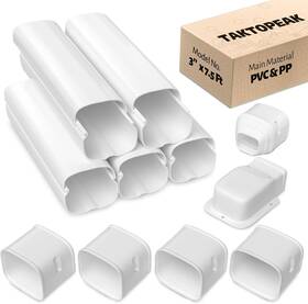 Taktopeak 313045750718 3 Inch 7.5 Ft Mini Split Line Set Cover For Air Condition