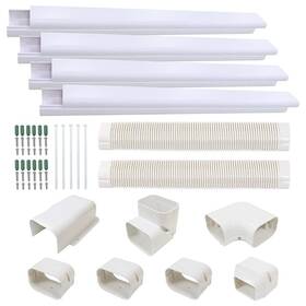 Taktopeak 750226867153 4 Inch 17 Ft Pvc Decorative Pipe Line Cover Kit For Ductless Mini Split Air C